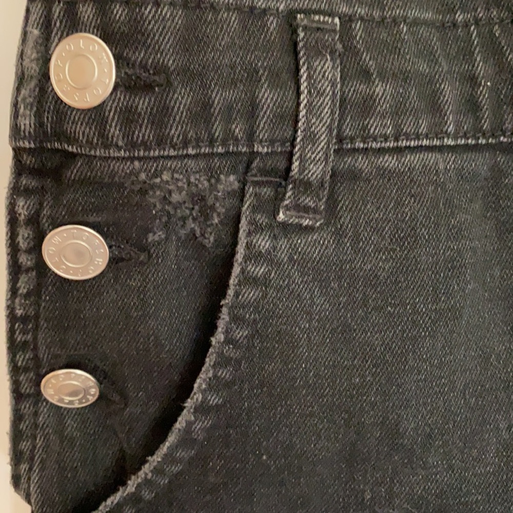 TopShop Moto Denim Shortalls - Picture 3 of 6